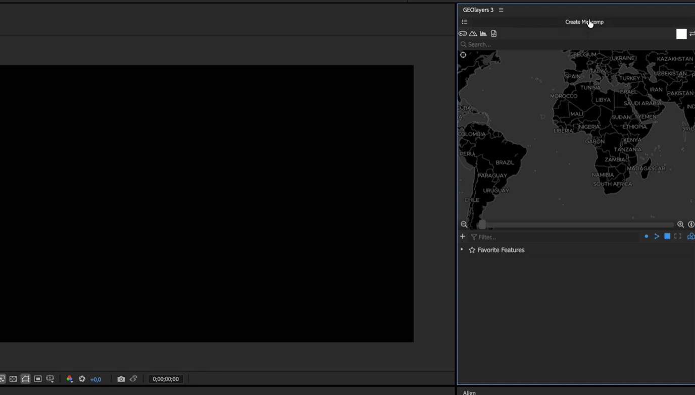 Clicking Create Mapcomp