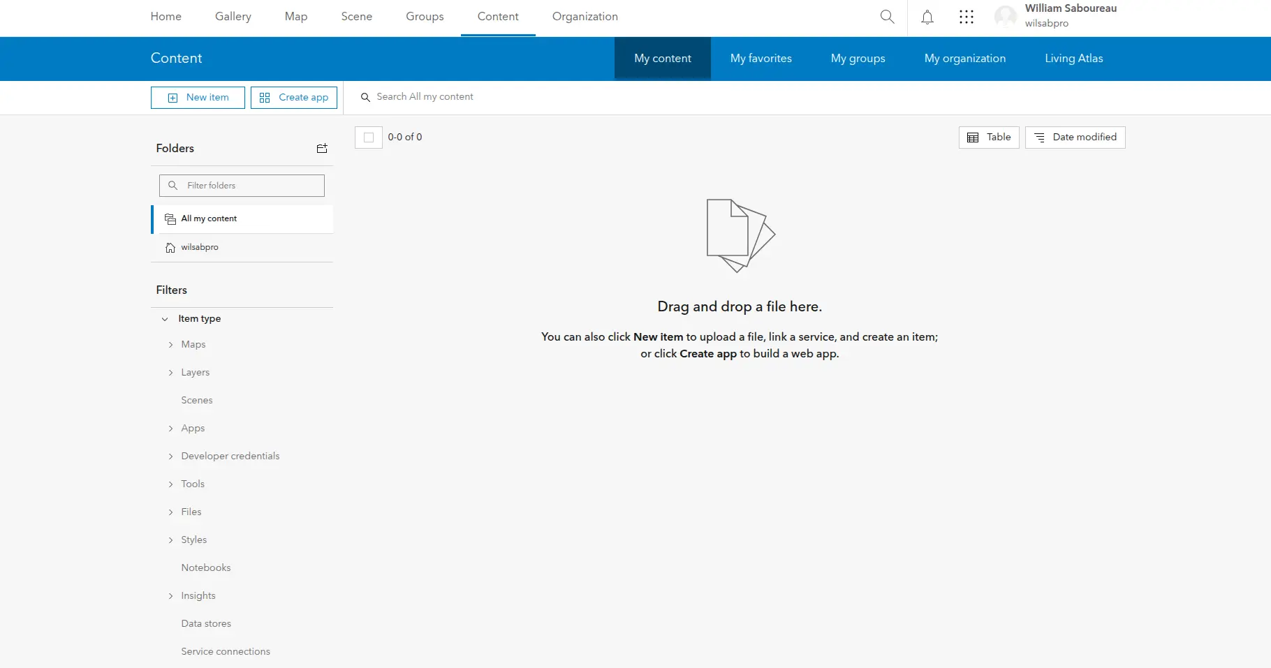 ArcGIS Online Content Dashboard